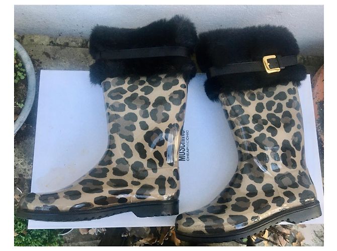 Botas de goma Moschino Cheap And Chic Leopardo - vista 2