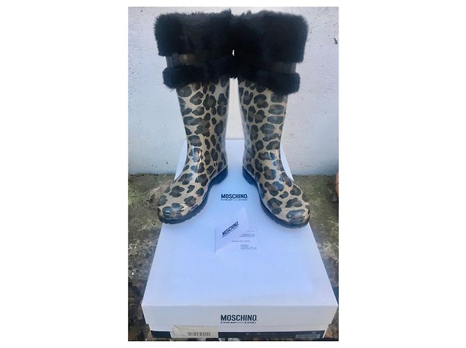 Botas de goma Moschino Cheap And Chic Leopardo - vista 6