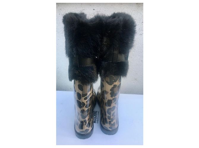 Botas de goma Moschino Cheap And Chic Leopardo - vista 7