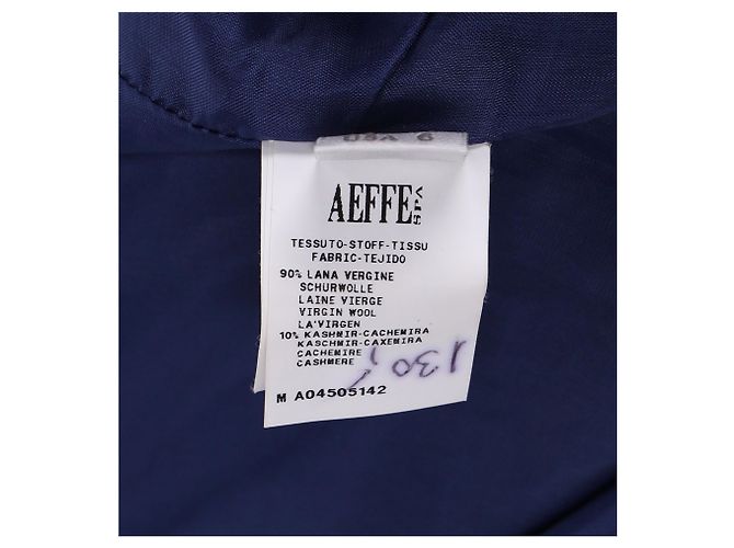 Ärmelloses Etuikleid im Farbblockdesign von Alberta Ferretti aus blauer Wolle - Ansicht 6