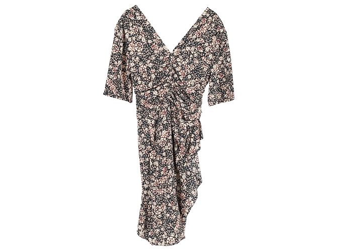 Minivestido estampado Isabel Marant de viscosa negra Negro - vista 2