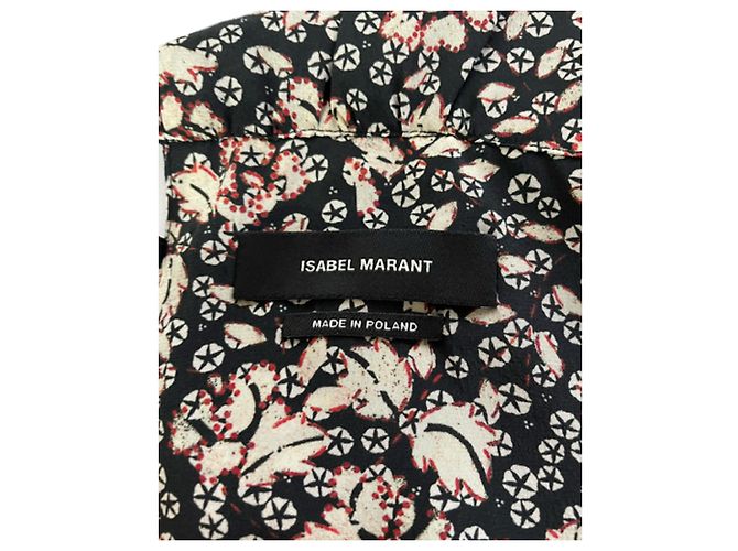 Minivestido estampado Isabel Marant de viscosa negra Negro - vista 3