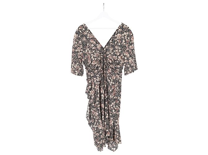 Minivestido estampado Isabel Marant de viscosa negra Negro - vista 4