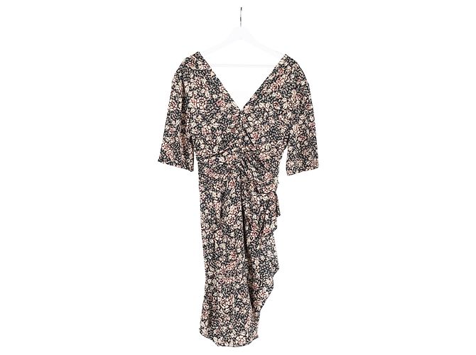 Minivestido estampado Isabel Marant de viscosa negra Negro - vista 5