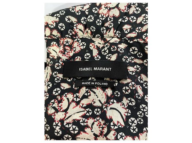 Minivestido estampado Isabel Marant de viscosa negra Negro - vista 6