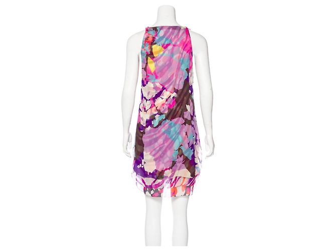 Diane Von Furstenberg Vestido de seda chiffon Deana de DvF Multicolor - vista 3