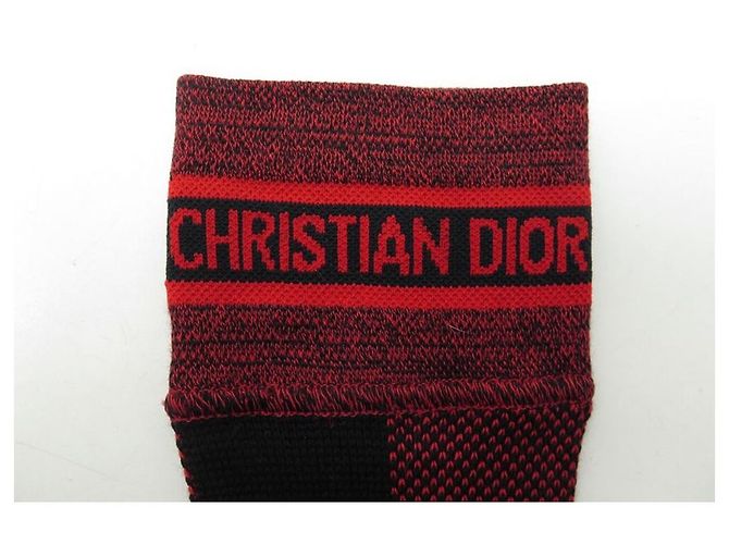 NUEVOS CALCETINES DIOR A CUADROS ROJOS 954mi47yo tengo701 S 36 37 MEDIAS DE ALGODÓN - vista 5