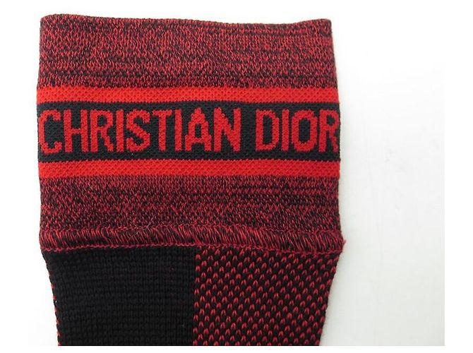 NUEVOS CALCETINES DIOR A CUADROS ROJOS 954mi47yo tengo701 S 36 37 MEDIAS DE ALGODÓN - vista 9
