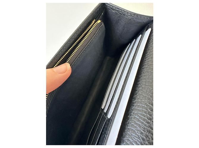 Gucci Borsa a catena mini in pelle GG Marmont Nero - vista 18
