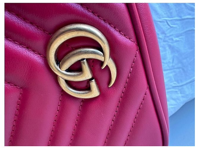 Gucci Borsa mini GG Marmont matelassé Rosso - vista 11