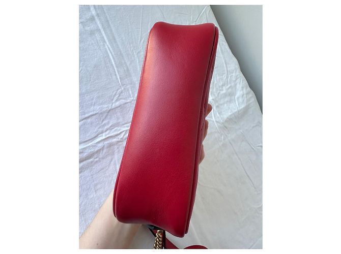Gucci Borsa mini GG Marmont matelassé Rosso - vista 14