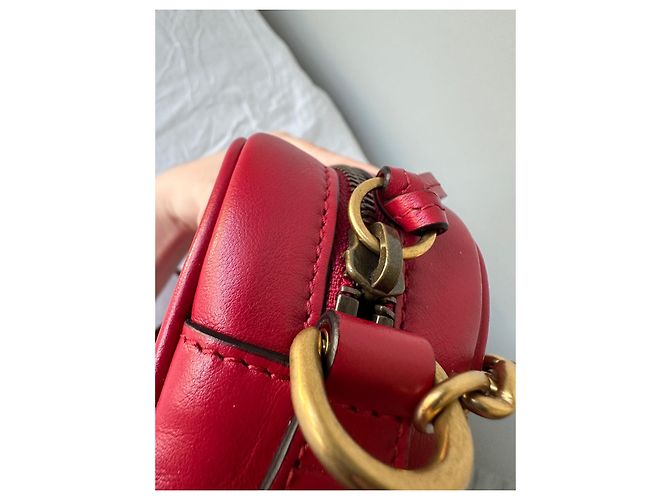 Gucci Borsa mini GG Marmont matelassé Rosso - vista 16