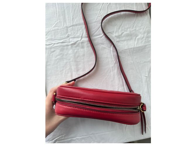 Gucci Borsa mini GG Marmont matelassé Rosso - vista 19