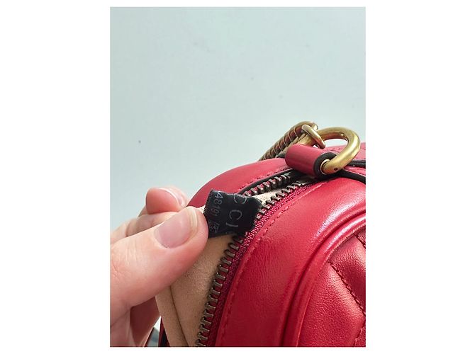 Gucci Borsa mini GG Marmont matelassé Rosso - vista 9