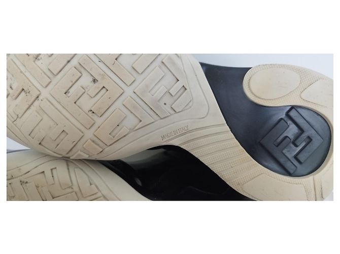 Sneakers Fendi FFluid in vernice nera Nero - vista 11