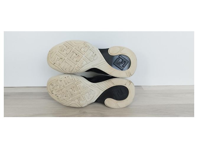 Sneakers Fendi FFluid in vernice nera Nero - vista 12