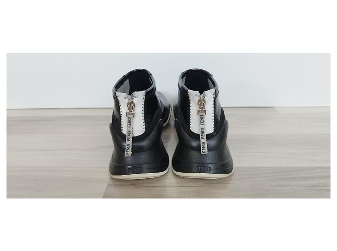 Sneakers Fendi FFluid in vernice nera Nero - vista 7
