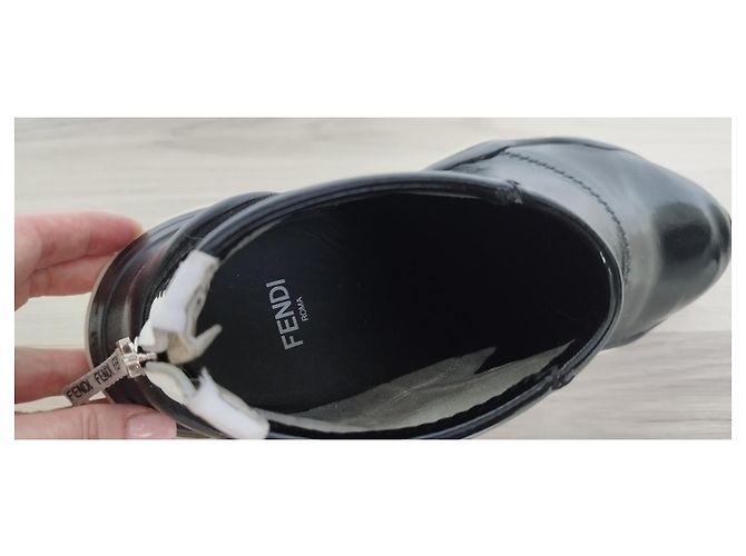 Sneakers Fendi FFluid in vernice nera Nero - vista 9