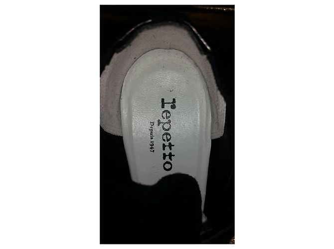 Stivaletti Repetto in pelle nera e camoscio Nero - vista 3