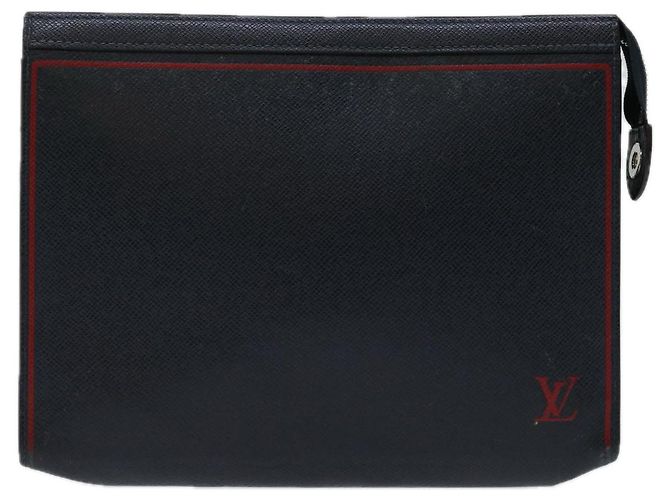LOUIS VUITTON Taiga Pochette Voyager MM Pochette Blu Marine M63394 auth 70038 - vista 13