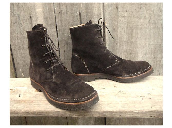 botines Salvatore Ferragamo talla 39 Marrón oscuro - vista 2