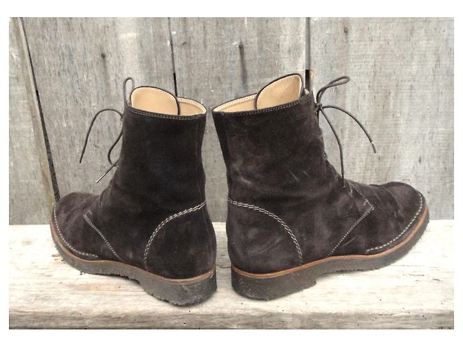botines Salvatore Ferragamo talla 39 Marrón oscuro - vista 4