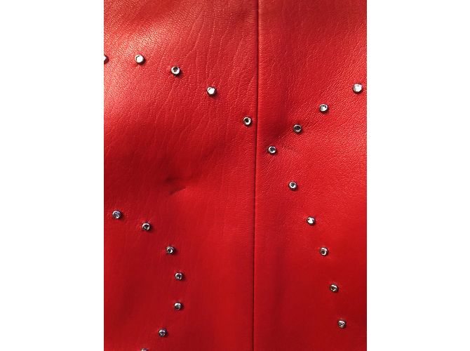 ICEBERG Jacken T.fr 34 Leder Rot - Ansicht 12