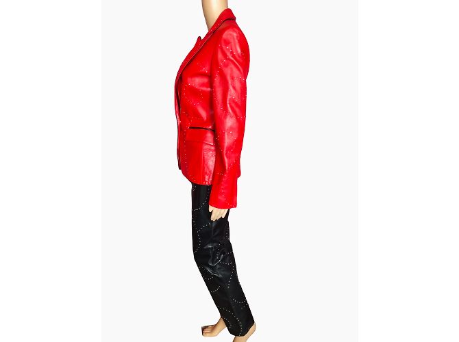 ICEBERG Jacken T.fr 34 Leder Rot - Ansicht 2