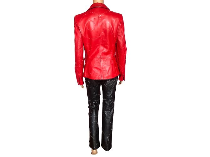 ICEBERG Jacken T.fr 34 Leder Rot - Ansicht 3