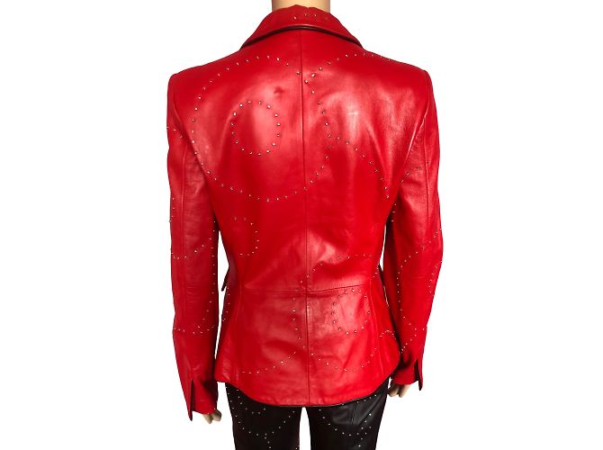 ICEBERG Jacken T.fr 34 Leder Rot - Ansicht 4
