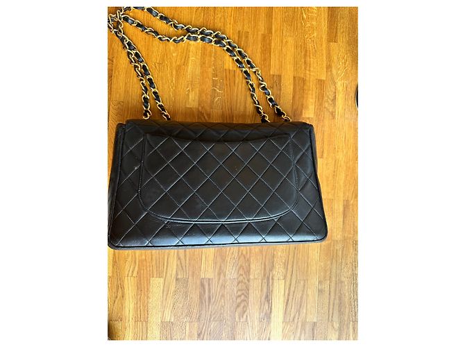 Chanel vintage 'Jumbo' Timeless Classic Flap Nero - vista 2