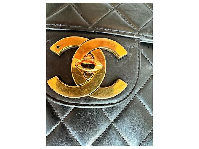 Chanel vintage 'Jumbo' Timeless Classic Flap Nero - vista 5