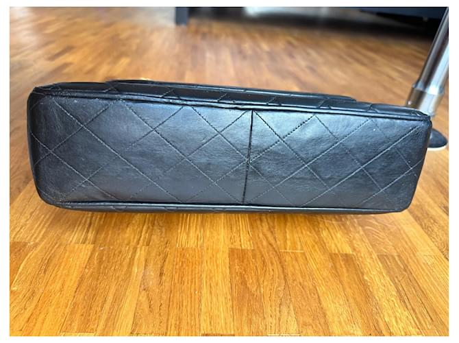 Chanel vintage 'Jumbo' Timeless Classic Flap Nero - vista 7