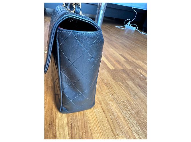 Chanel vintage 'Jumbo' Timeless Classic Flap Nero - vista 9
