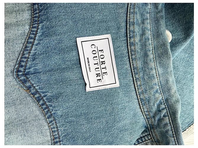 Autre Marque Abito camicia Forte Couture Blu - vista 8