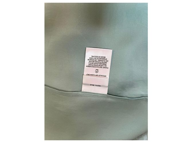 Vestido de seda Jenny Packham azul verde - vista 16