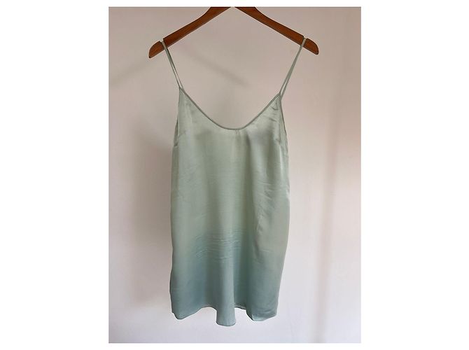 Vestido de seda Jenny Packham azul verde - vista 5