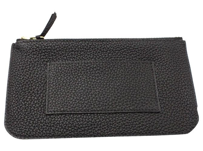 Hermès Portafoglio Hermes Dogon Duo in pelle di vitello nera Nero - vista 10