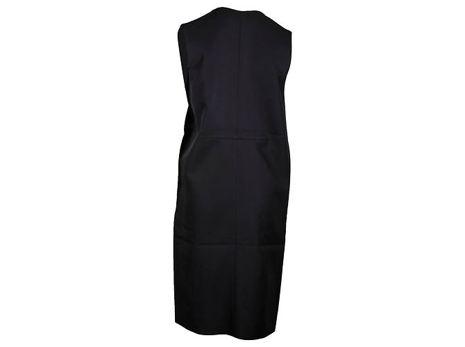 Ärmelloses, knielanges Kleid von Marni aus schwarzem Polyester - Ansicht 3