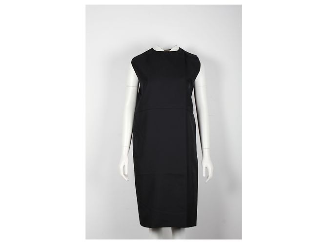 Ärmelloses, knielanges Kleid von Marni aus schwarzem Polyester - Ansicht 6