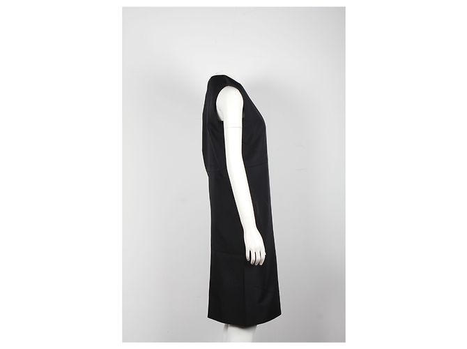Ärmelloses, knielanges Kleid von Marni aus schwarzem Polyester - Ansicht 7