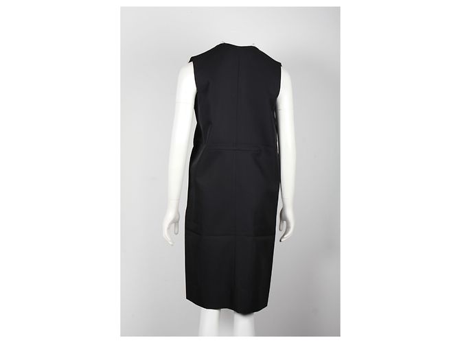Ärmelloses, knielanges Kleid von Marni aus schwarzem Polyester - Ansicht 8