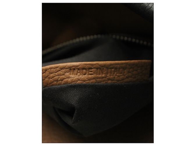Fendi Peekaboo media in pelle Selleria nera Nero - vista 11