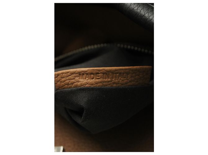 Fendi Peekaboo media in pelle Selleria nera Nero - vista 23