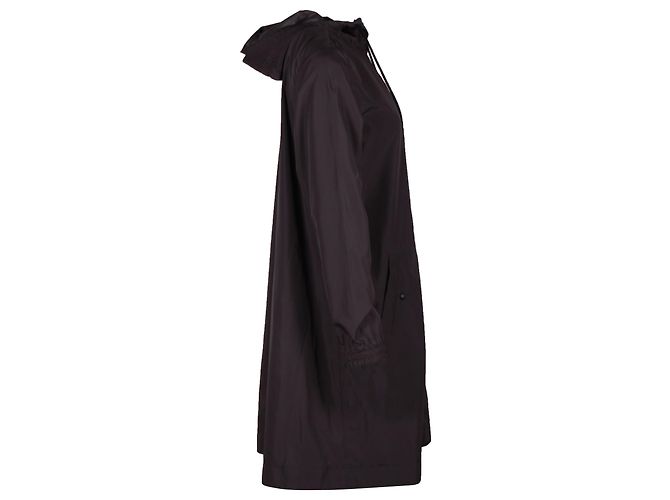 Thom Browne 4-Bar Hooded Parka aus grauem Polyester - Ansicht 2