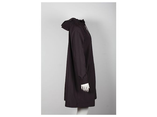 Thom Browne 4-Bar Hooded Parka aus grauem Polyester - Ansicht 7
