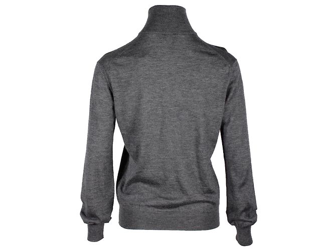 Rollkragenpullover von Giorgio Armani aus grauem Kaschmir - Ansicht 3