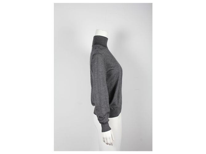 Rollkragenpullover von Giorgio Armani aus grauem Kaschmir - Ansicht 7