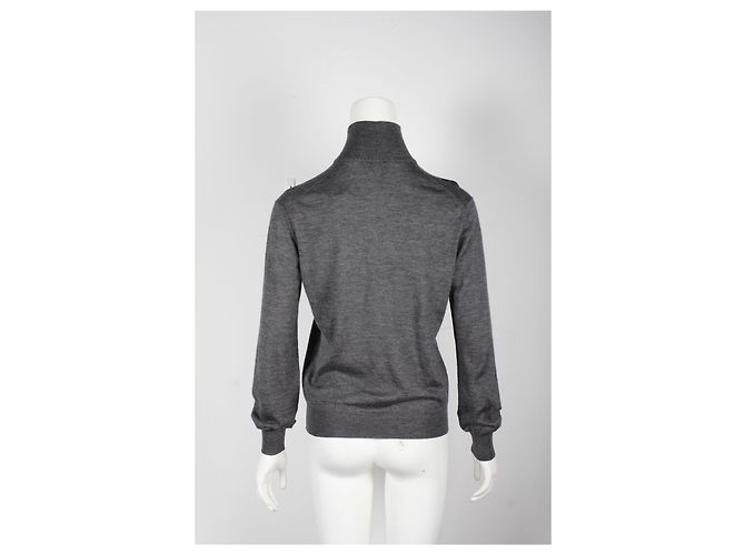 Rollkragenpullover von Giorgio Armani aus grauem Kaschmir - Ansicht 8