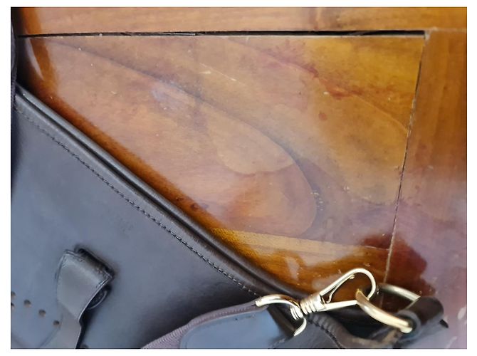 Borsa a tracolla Hermès Evelyne in Pelle Marrone Scuro - vista 5
